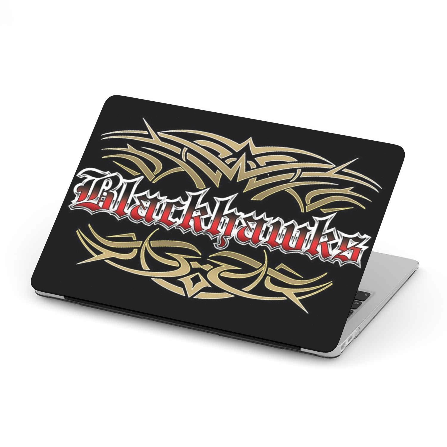 Blackhawks Team Custom MacBook Case by Woody Signs Co. - Handmade Crafted Unique Wooden Creative