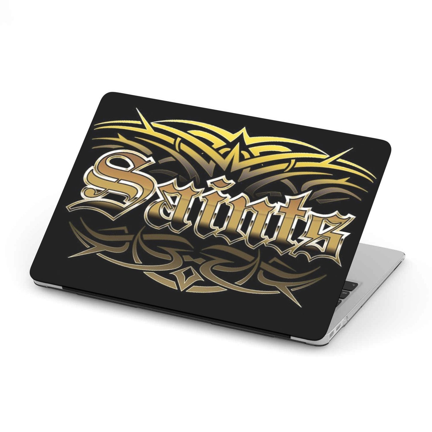 Saints Team Custom MacBook Case by Woody Signs Co. - Handmade Crafted Unique Wooden Creative