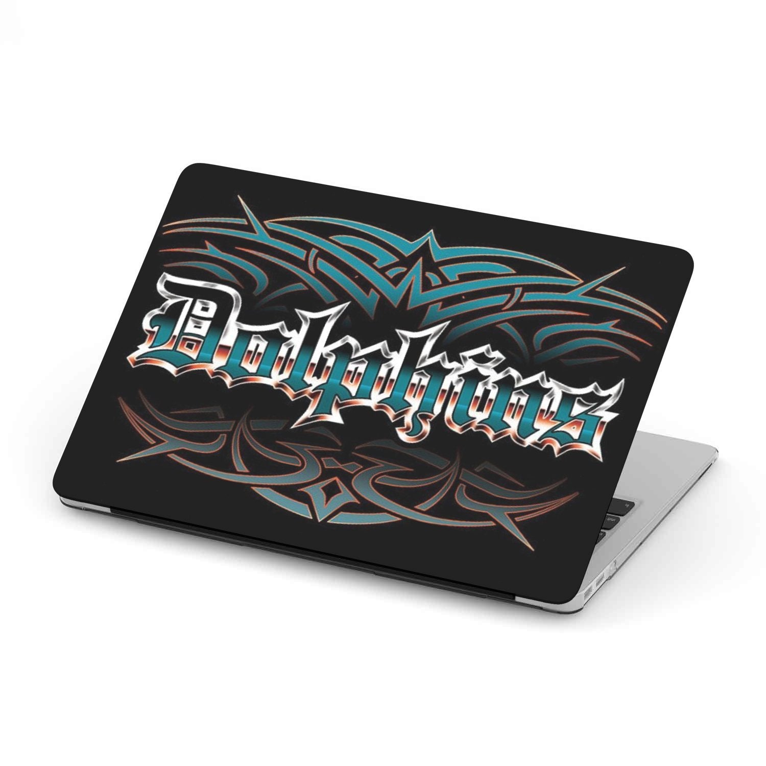 Dolphins Team Custom MacBook Case by Woody Signs Co. - Handmade Crafted Unique Wooden Creative
