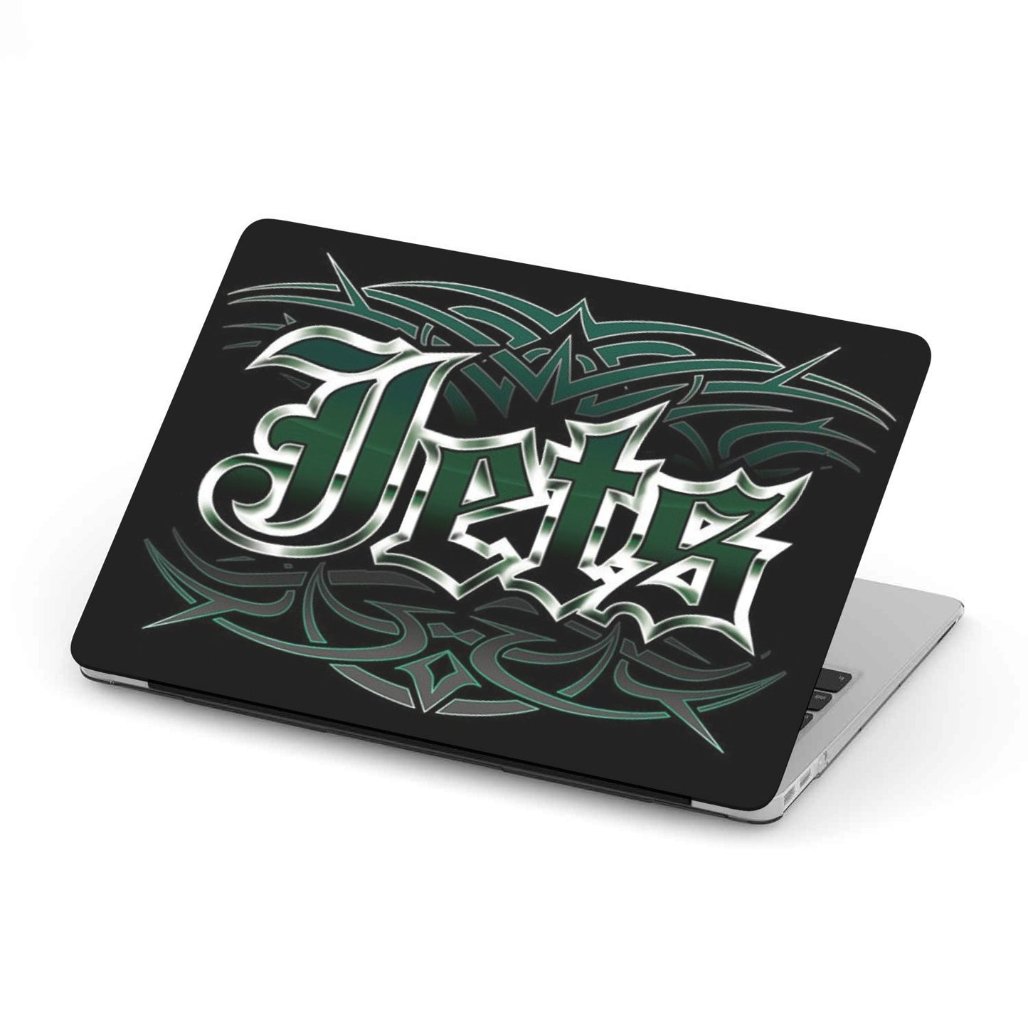 Jets Team Custom MacBook Case by Woody Signs Co. - Handmade Crafted Unique Wooden Creative