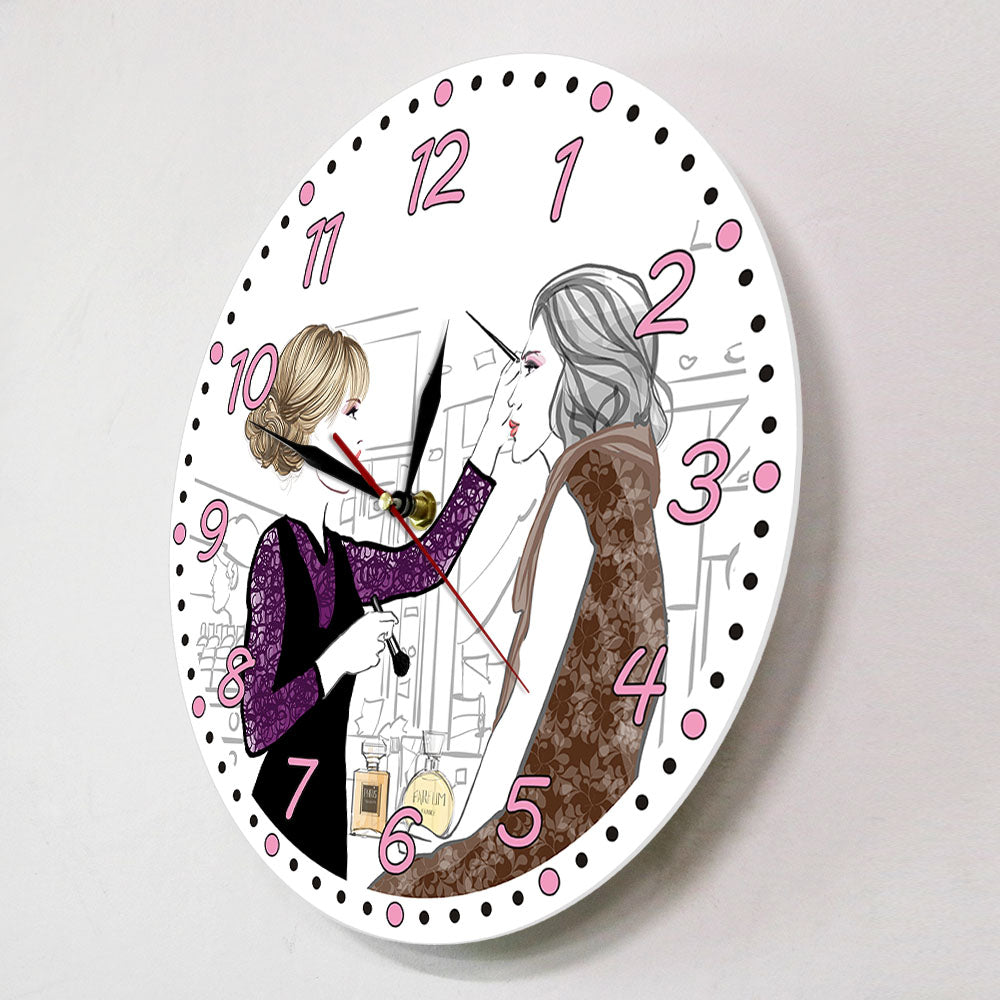 It's Lash O'clock Makeup Fashion Eyelash Extensions Modern Wall Clock Lash Business  Wall Sign Eyelash Technician Gift by Woody Signs Co. - Handmade Crafted Unique Wooden Creative