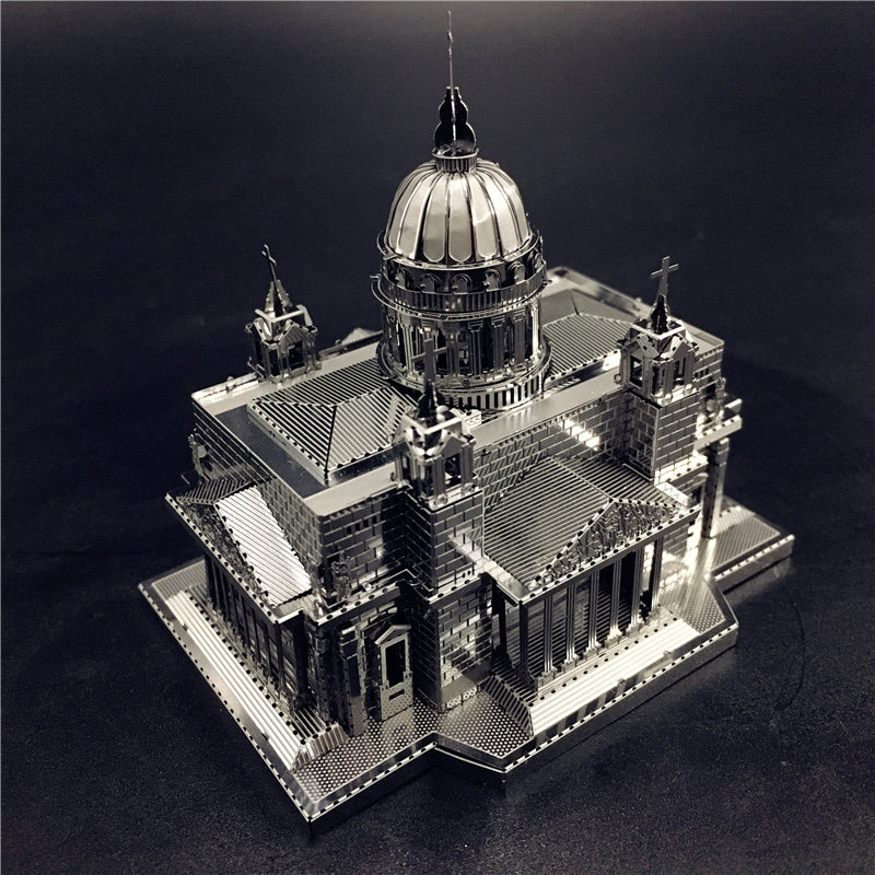 3D Metal model kit Issakiv Cathedral Building  Model DIY 3D by Woody Signs Co. - Handmade Crafted Unique Wooden Creative