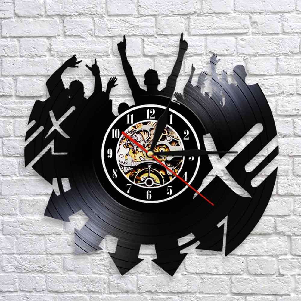 Music Live Show  Wall Clock Rock Band Live Vinyl Record Wall Clock Night Club Concert  Rock n Roll Music by Woody Signs Co. - Handmade Crafted Unique Wooden Creative