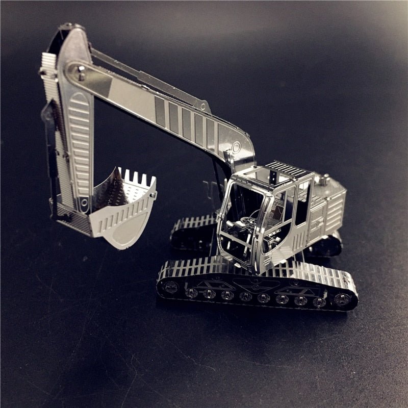 3D Metal puzzle model kit Excavator vehicle  Model DIY 3D by Woody Signs Co. - Handmade Crafted Unique Wooden Creative