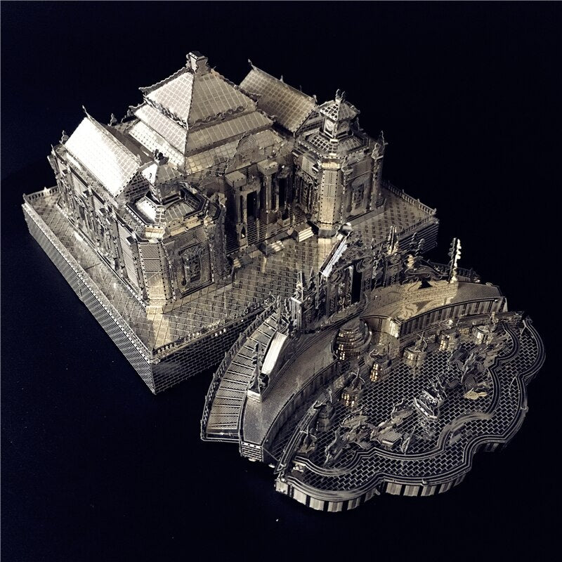 3D Metal puzzle Model Kits Dashuifa of Old Summer Palace DIY Assemble Puzzle Laser Cut by Woody Signs Co. - Handmade Crafted Unique Wooden Creative