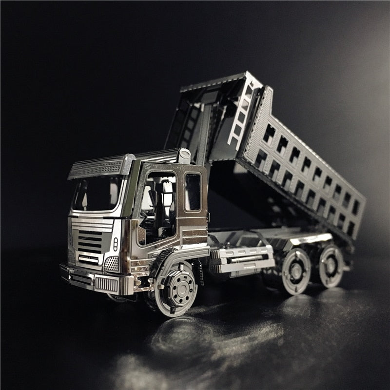 3D Metal puzzle Self-Dump Truck Engineering vehicle  Model DIY 3D by Woody Signs Co. - Handmade Crafted Unique Wooden Creative