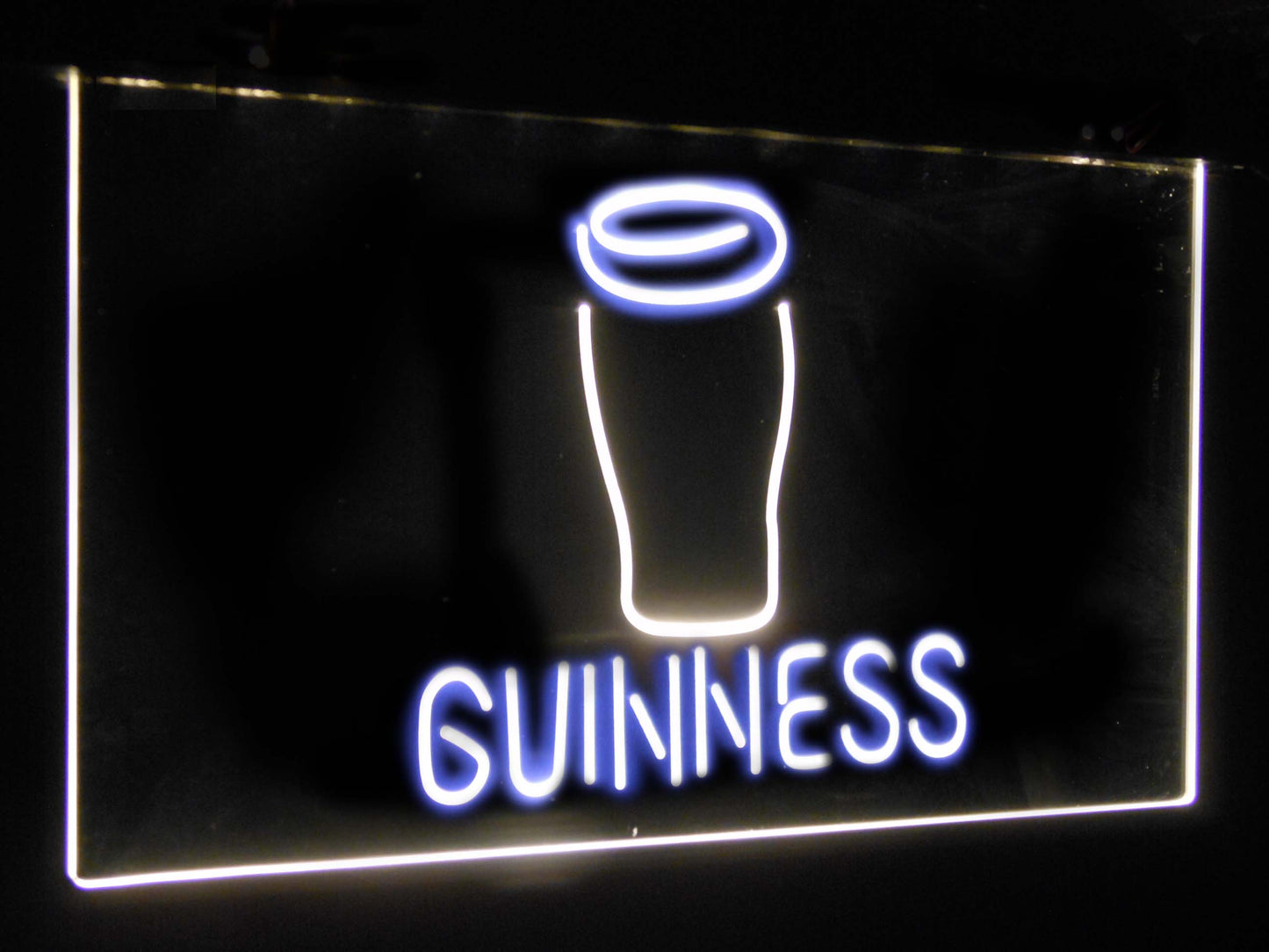 Guinness Glass  on tap Bar Decor Dual Color Led Neon Light Signs st6-a2045 by Woody Signs Co. - Handmade Crafted Unique Wooden Creative