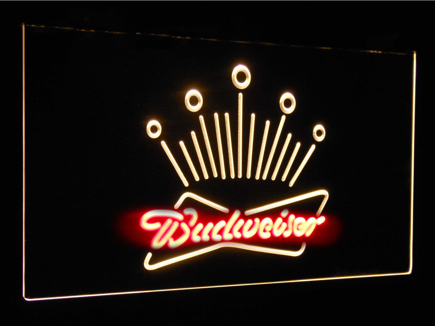 Budweiser Eagle  Club Bar Decoration Gift Dual Color Led Neon Light Signs st6-a2007 by Woody Signs Co. - Handmade Crafted Unique Wooden Creative