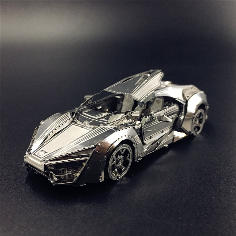 3D Metal model kit Hypersport Racing Car  Model DIY 3D by Woody Signs Co. - Handmade Crafted Unique Wooden Creative