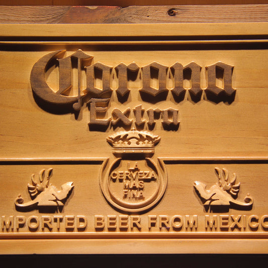 Corona Extra  3D Wooden Signs by Woody Signs Co. - Handmade Crafted Unique Wooden Creative
