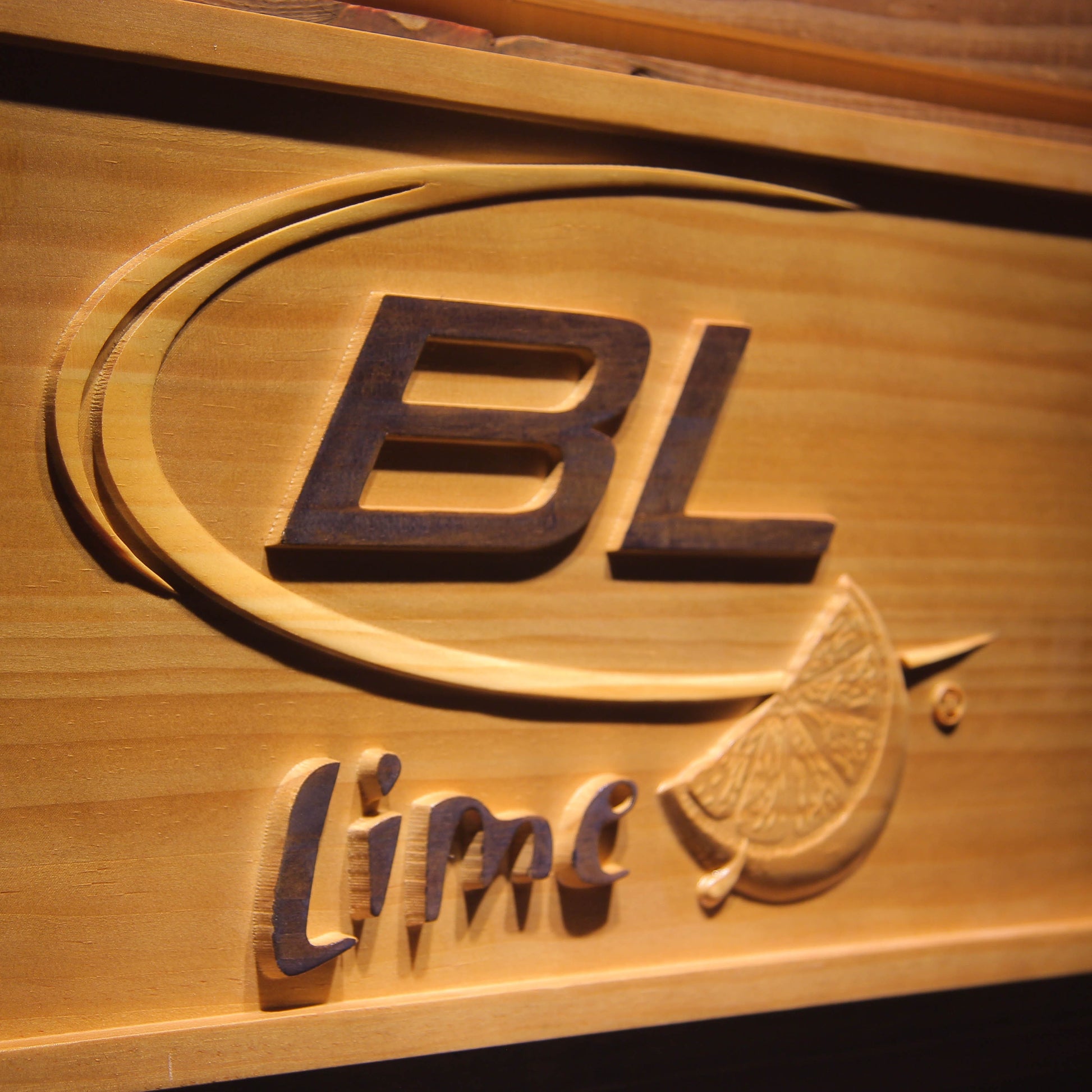 Bud Light Lime  3D Wooden Bar Signs by Woody Signs Co. - Handmade Crafted Unique Wooden Creative