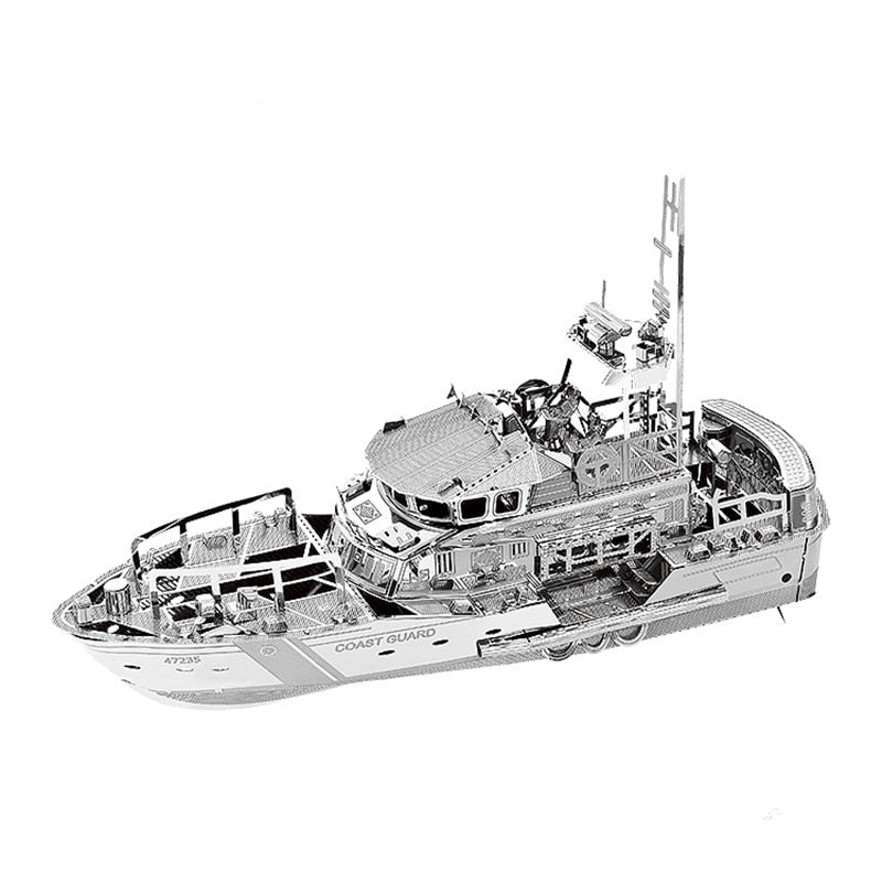 3D Metal kits DIY Puzzle Assembly Model LIFEBOAT  C22201 1:100 2 Sheets Stainless Steel Creative toys gift by Woody Signs Co. - Handmade Crafted Unique Wooden Creative