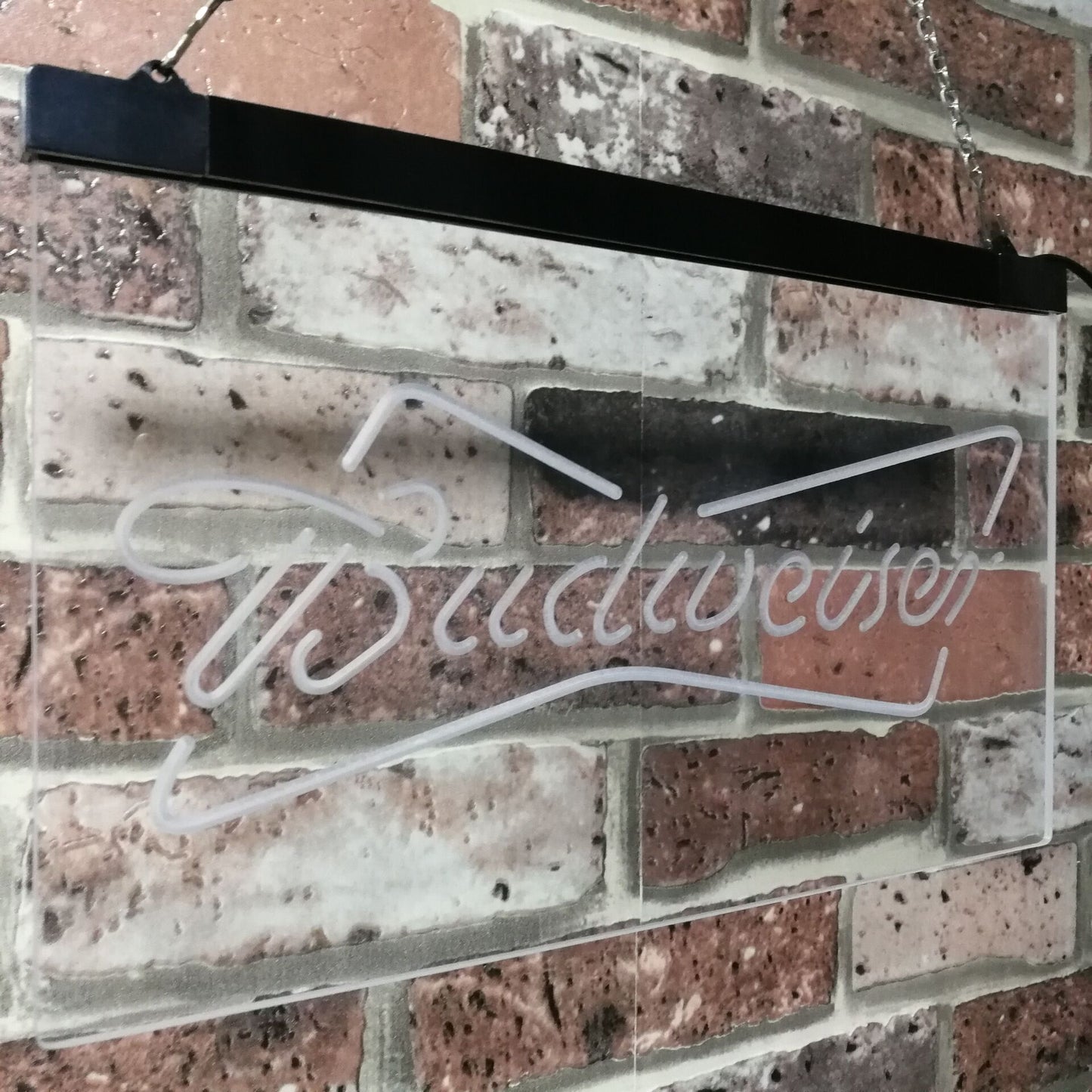 Budweiser Classic  Bar Decoration Gift Dual Color Led Neon Light Signs st6-a2009 by Woody Signs Co. - Handmade Crafted Unique Wooden Creative