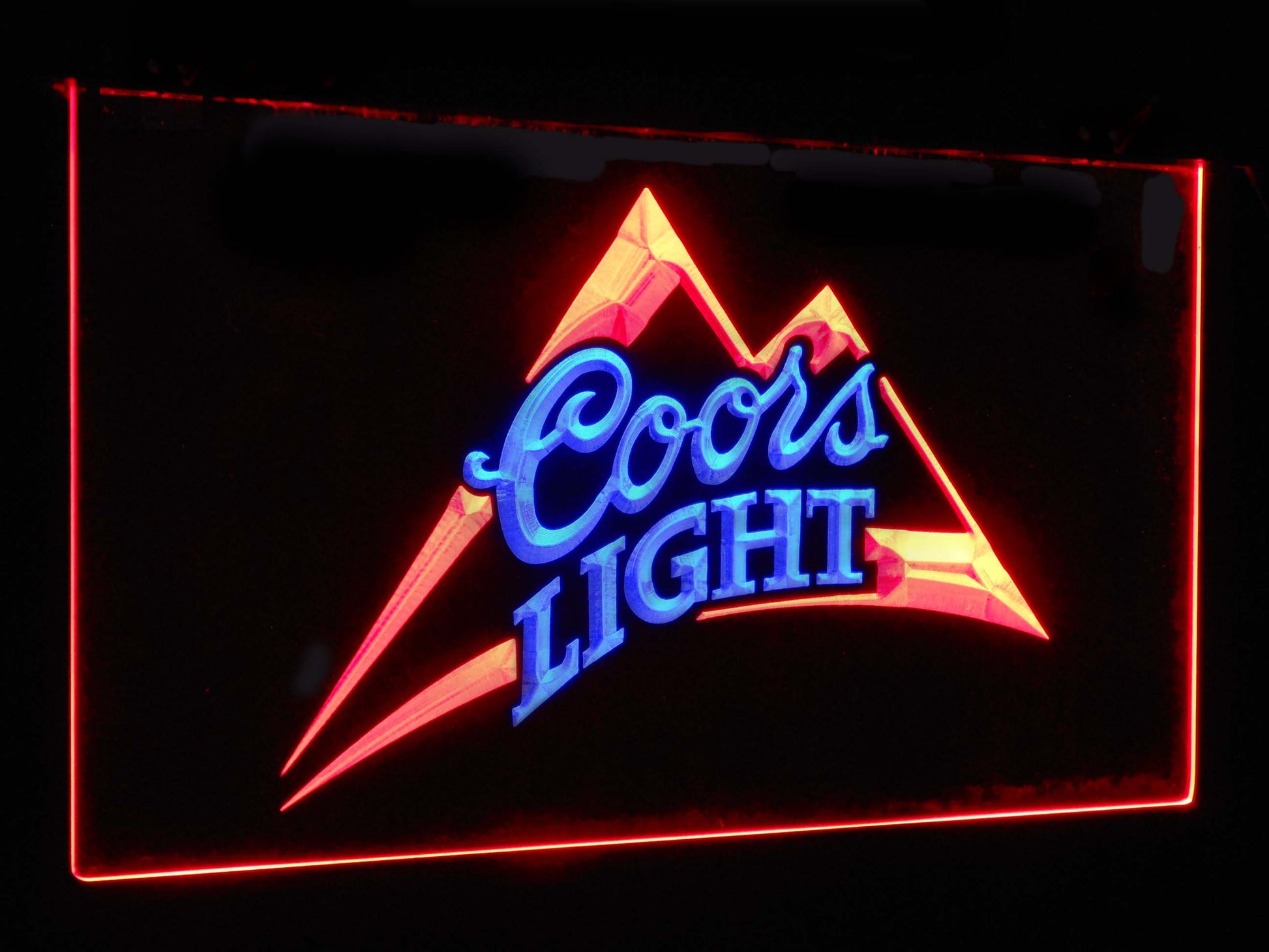 Coors Light  Bar Decoration Gift Dual Color Led Neon Light Signs st6-0004 by Woody Signs Co. - Handmade Crafted Unique Wooden Creative