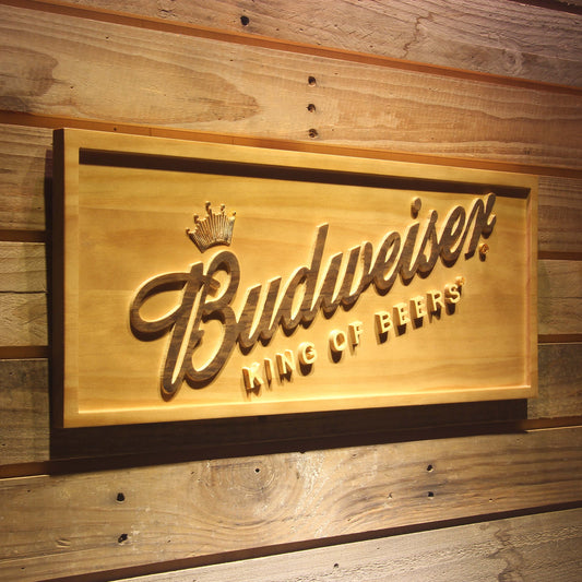 Budweiser  3D Wooden Signs by Woody Signs Co. - Handmade Crafted Unique Wooden Creative