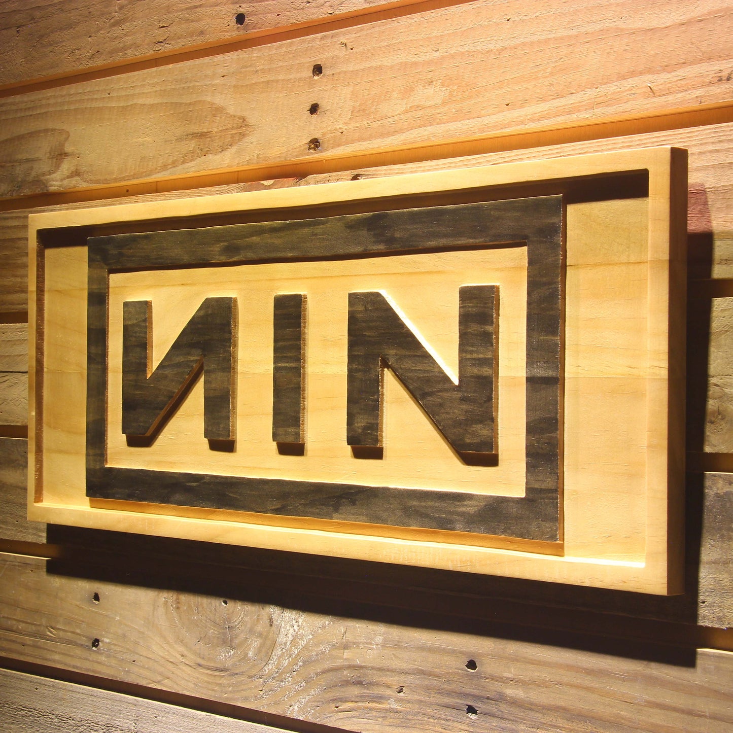 Nine Inch Nail NIN  3D Wooden Bar Signs by Woody Signs Co. - Handmade Crafted Unique Wooden Creative