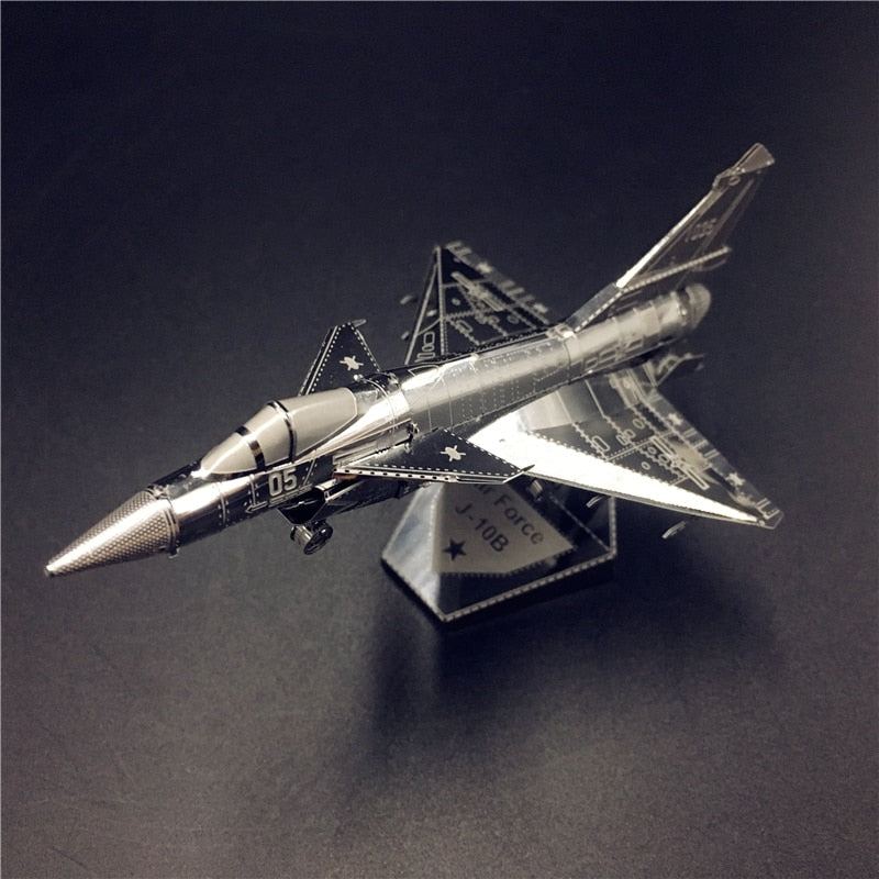 3D Metal model kit AIR FORCE J-10B Chinese modern military equipment  Model DIY 3D by Woody Signs Co. - Handmade Crafted Unique Wooden Creative
