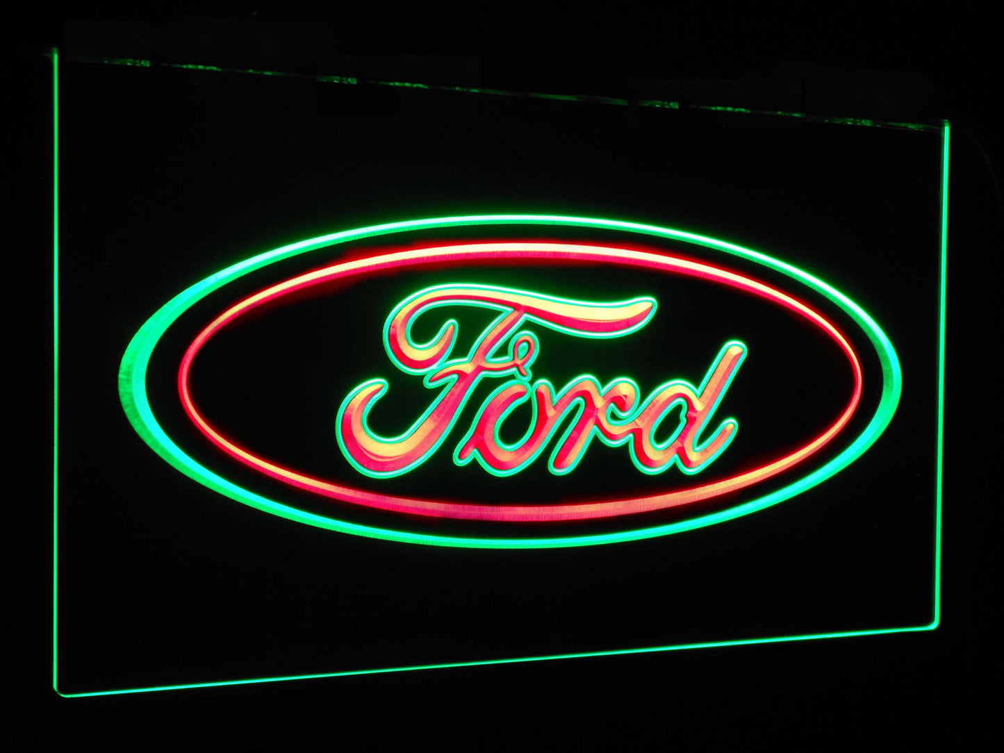 Ford car Transport Bar Decoration Gift Dual Color Led Neon Light Signs st6-d0007 by Woody Signs Co. - Handmade Crafted Unique Wooden Creative