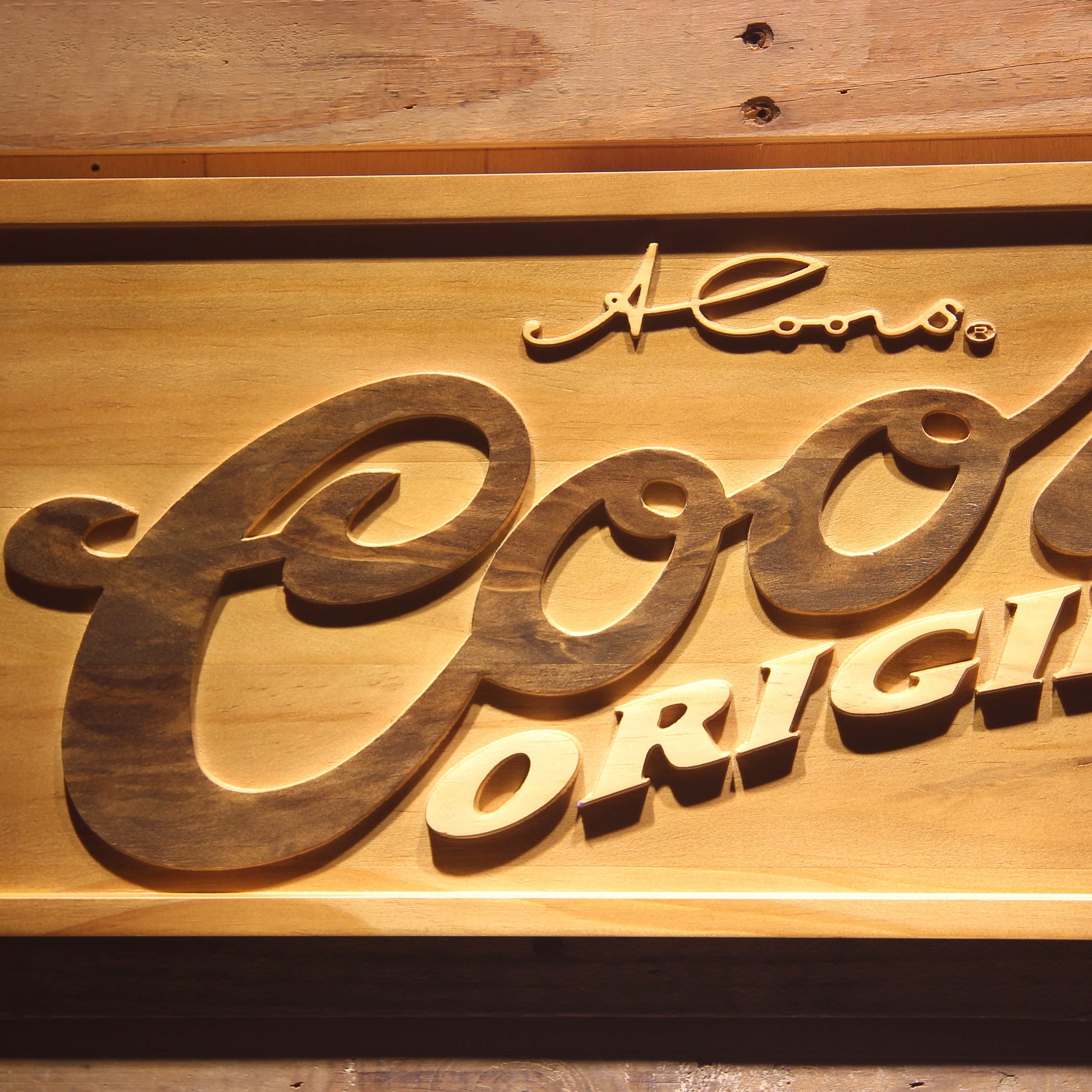 Coors Original  3D Wooden Bar Signs by Woody Signs Co. - Handmade Crafted Unique Wooden Creative