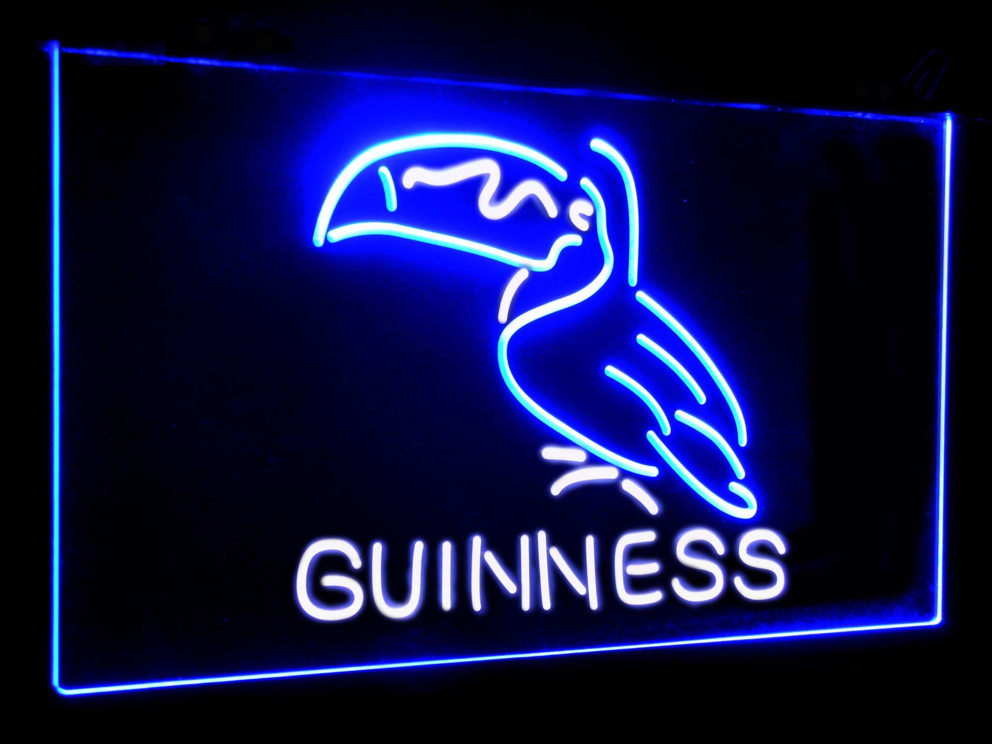 Guinness Toucan Stout Draught  Bar Decor Dual Color Led Neon Light Signs st6-a2120 by Woody Signs Co. - Handmade Crafted Unique Wooden Creative