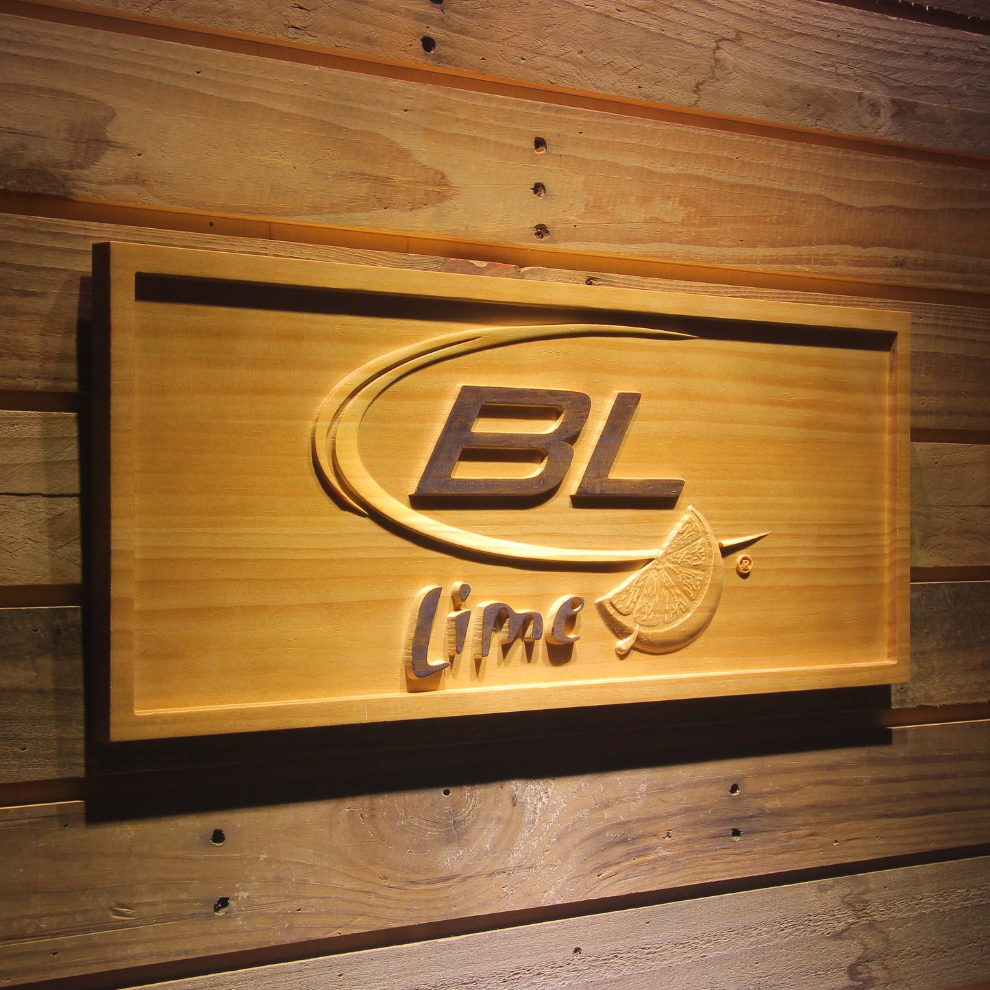 Bud Light Lime  3D Wooden Bar Signs by Woody Signs Co. - Handmade Crafted Unique Wooden Creative