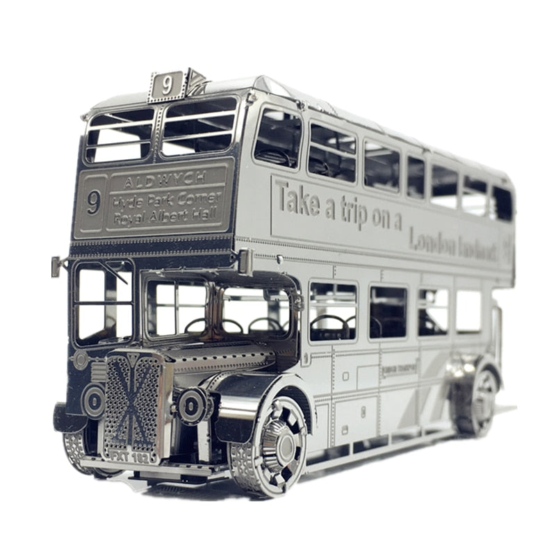 3D Metal model kits London Bus Car Assemble Model puzzle  I22207 2 sheets  DIY 3D Laser Cut  Toy by Woody Signs Co. - Handmade Crafted Unique Wooden Creative