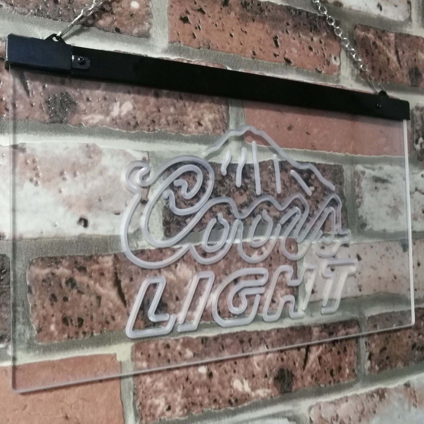 Coors Light Mountain  Bar Decoration Gift Dual Color Led Neon Light Signs st6-a2012 by Woody Signs Co. - Handmade Crafted Unique Wooden Creative