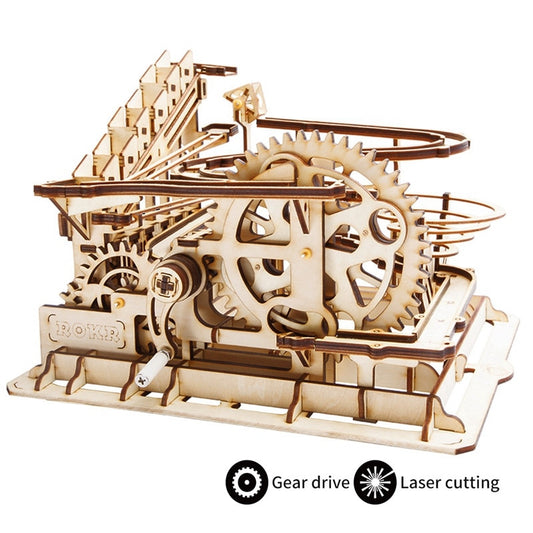 4 Kinds DIY Marble Run Game Laser Cutting 3D  Wooden Puzzle Game Assembly Toy Gift for Children Adult LG501 by Woody Signs Co. - Handmade Crafted Unique Wooden Creative