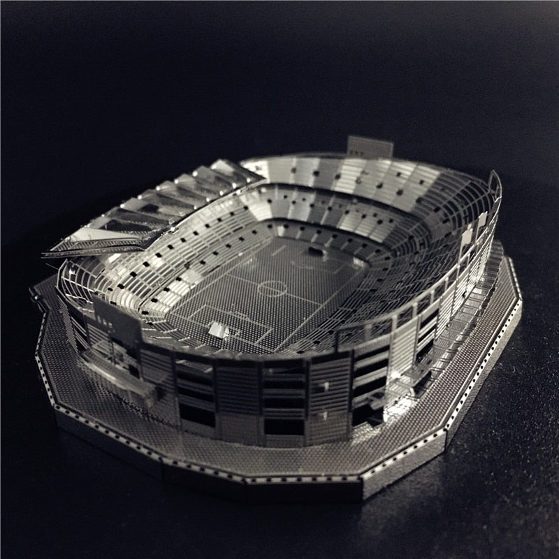 3D Metal model kit 1:3500 CAMP NOU STADIUM  Model DIY 3D by Woody Signs Co. - Handmade Crafted Unique Wooden Creative