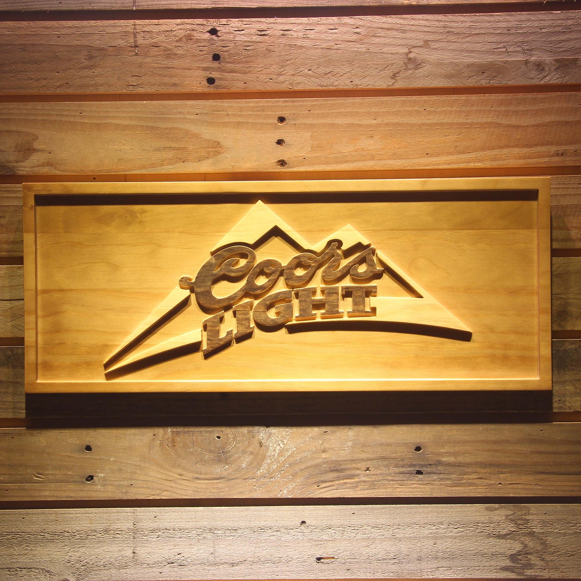 Coors Light  3D Wooden Signs by Woody Signs Co. - Handmade Crafted Unique Wooden Creative