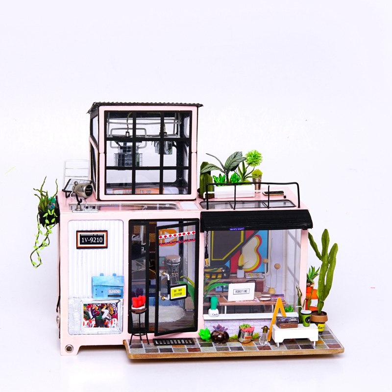 New DIY Kevin's Studio with Furniture   Miniature Wooden Doll House    DG13 by Woody Signs Co. - Handmade Crafted Unique Wooden Creative