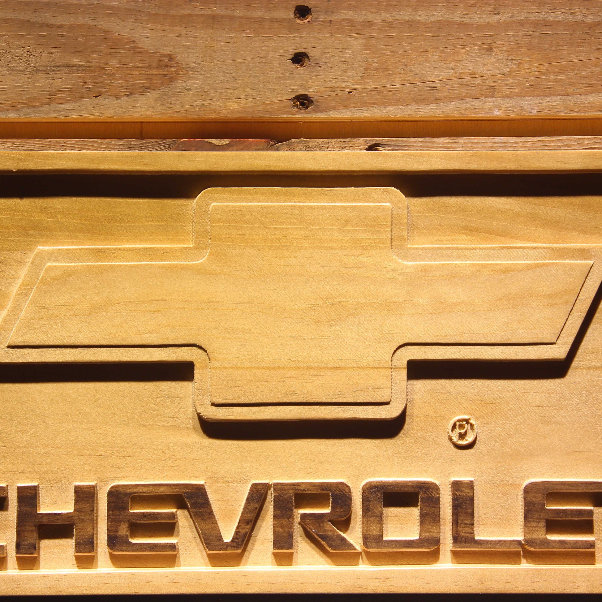 Chevrolet  3D Wooden Bar Signs by Woody Signs Co. - Handmade Crafted Unique Wooden Creative