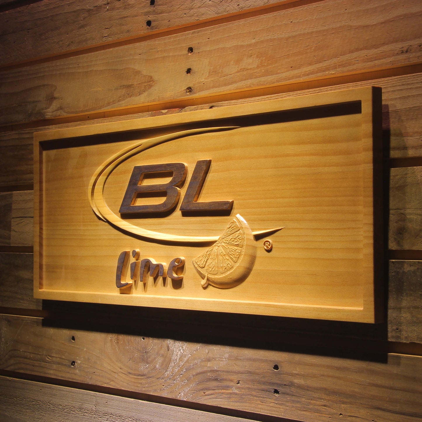 Bud Light Lime  3D Wooden Bar Signs by Woody Signs Co. - Handmade Crafted Unique Wooden Creative