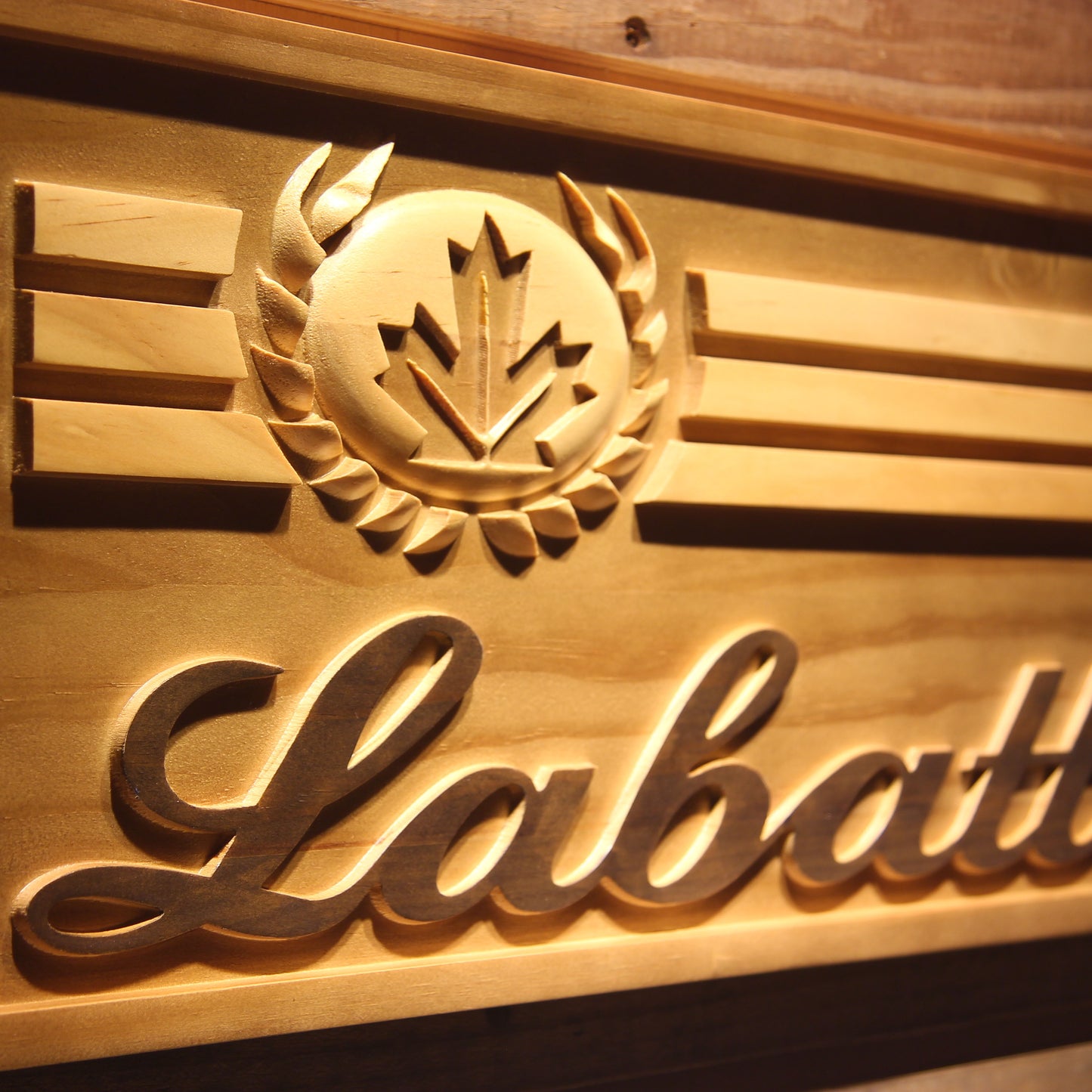 Labatt  3D Wooden Bar Signs by Woody Signs Co. - Handmade Crafted Unique Wooden Creative