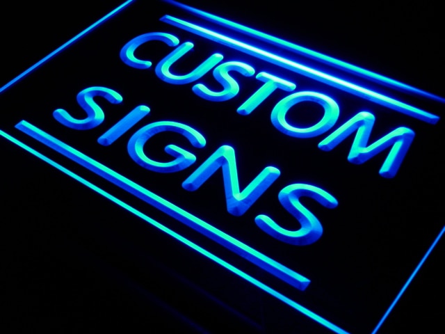 7 Sizes Multi Color Remote Control Custom Neon Signs Design Your Own LED Neon Signs Rectangle Round Shape by Woody Signs Co. - Handmade Crafted Unique Wooden Creative