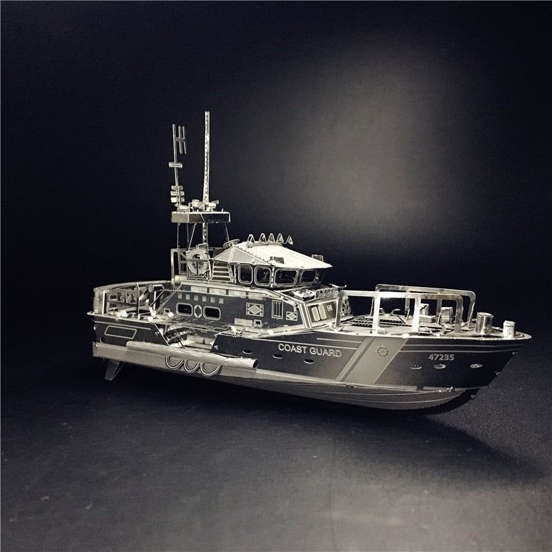 3D Metal kits DIY Puzzle Assembly Model LIFEBOAT  C22201 1:100 2 Sheets Stainless Steel Creative toys gift by Woody Signs Co. - Handmade Crafted Unique Wooden Creative