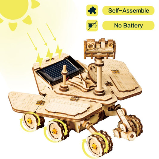 Moveable Spirit Rover Solar Energy  3D DIY Laser Cutting Wooden  Kit Gift for   LS503 (Spirit Rover) by Woody Signs Co. - Handmade Crafted Unique Wooden Creative