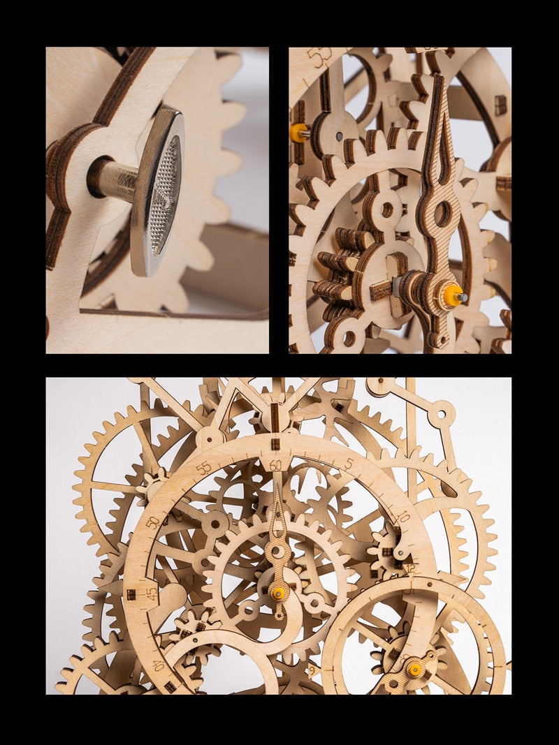 4 Kinds Creative DIY Laser Cutting 3D Mechanical Model Wooden Puzzle Game Assembly Toy Gift for Children Teens Adult LK by Woody Signs Co. - Handmade Crafted Unique Wooden Creative