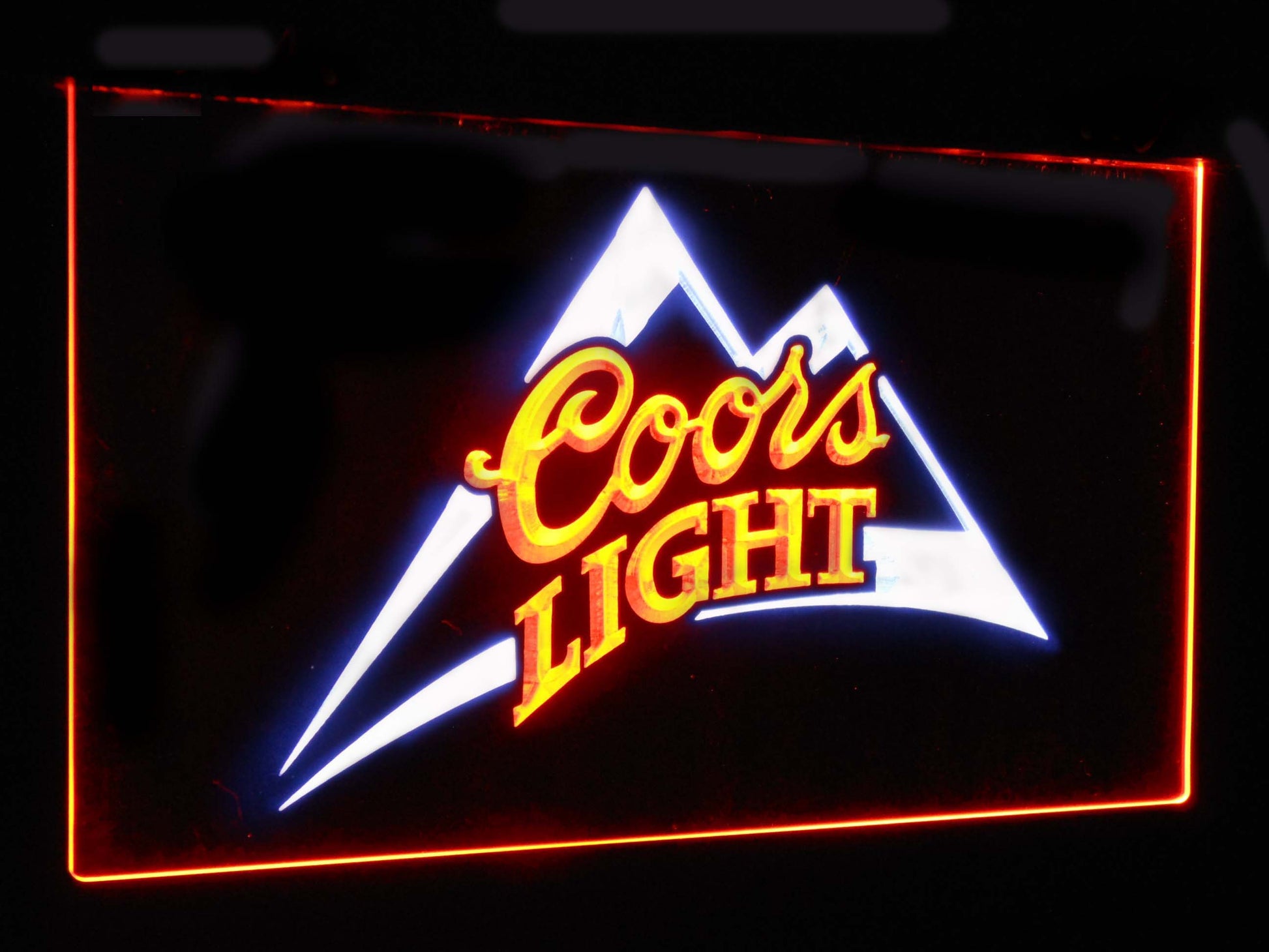 Coors Light  Bar Decoration Gift Dual Color Led Neon Light Signs st6-0004 by Woody Signs Co. - Handmade Crafted Unique Wooden Creative