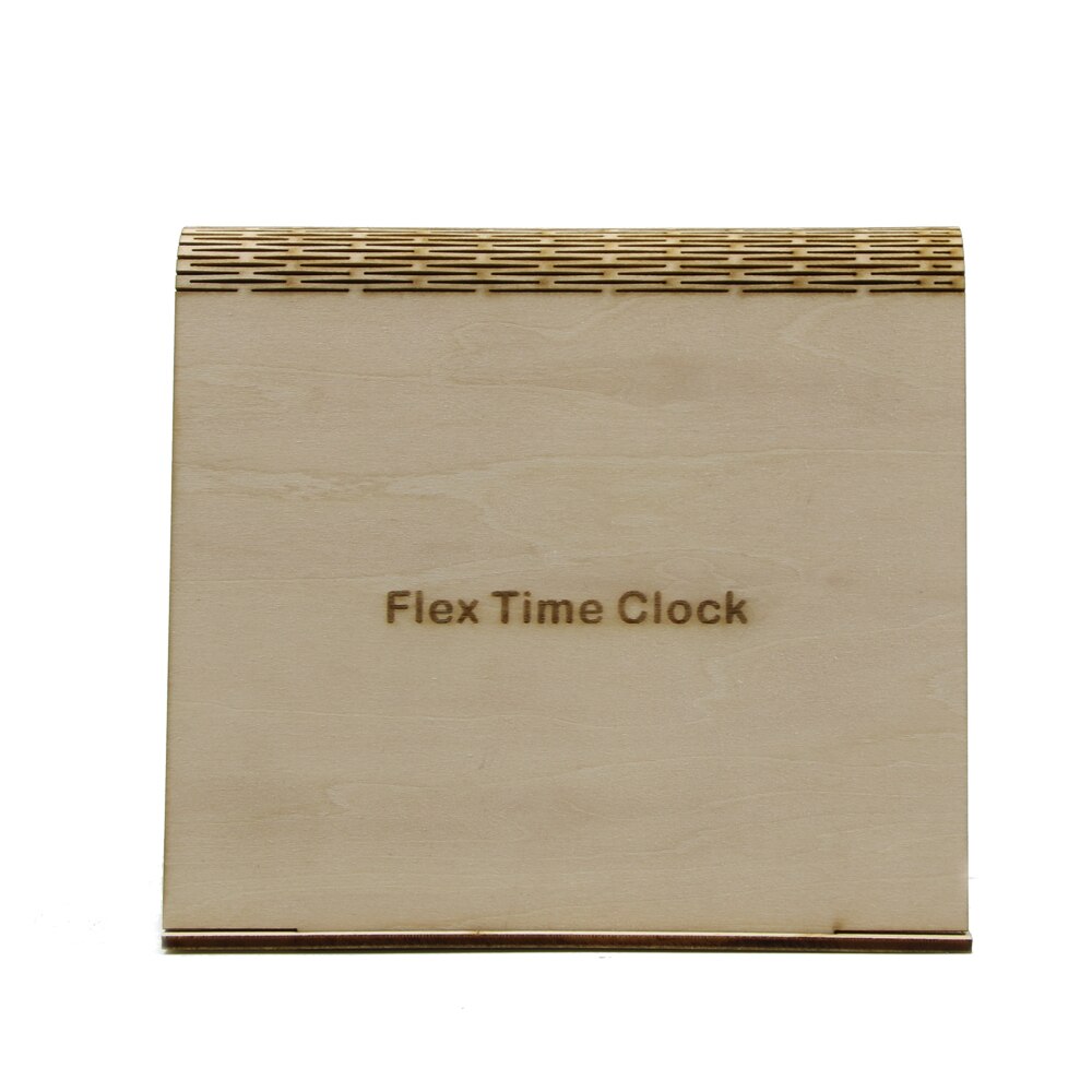 The Flex Time Clock DIY Simple Desk Clock Modern Bedside Table Wooden Clock Personality Table by Woody Signs Co. - Handmade Crafted Unique Wooden Creative
