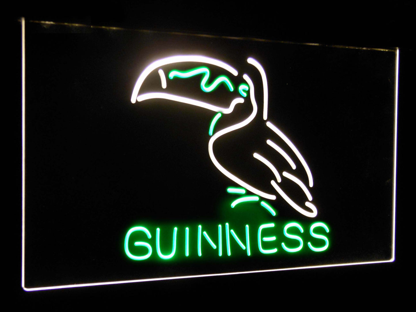 Guinness Toucan Stout Draught  Bar Decor Dual Color Led Neon Light Signs st6-a2120 by Woody Signs Co. - Handmade Crafted Unique Wooden Creative