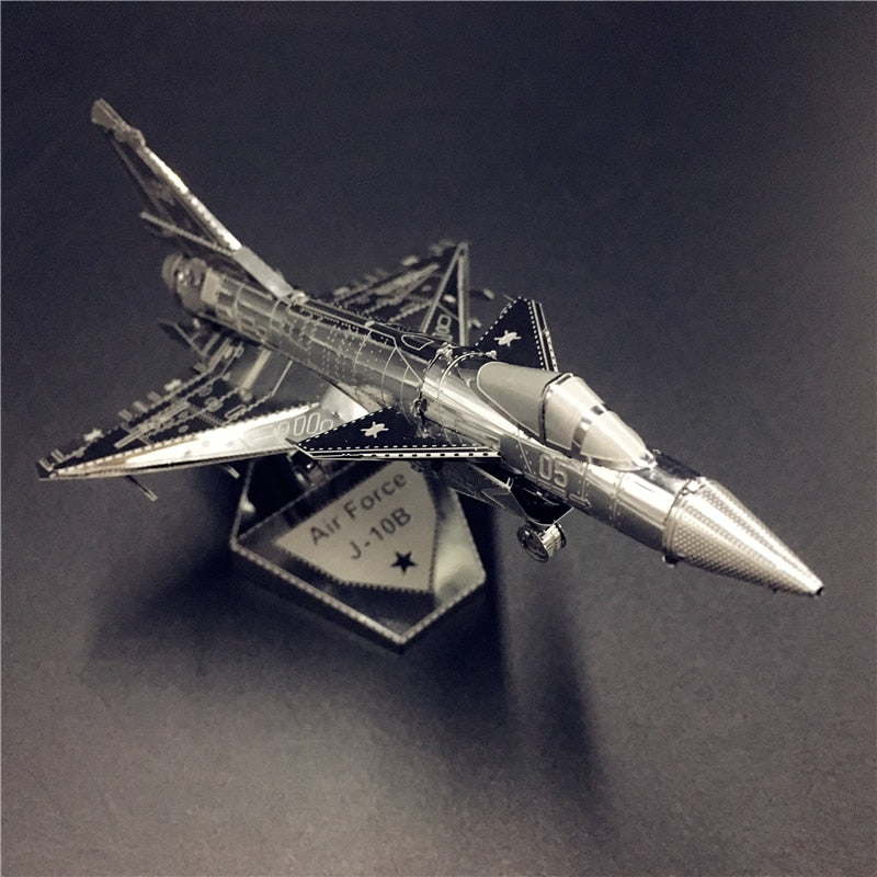 3D Metal model kit AIR FORCE J-10B Chinese modern military equipment  Model DIY 3D by Woody Signs Co. - Handmade Crafted Unique Wooden Creative