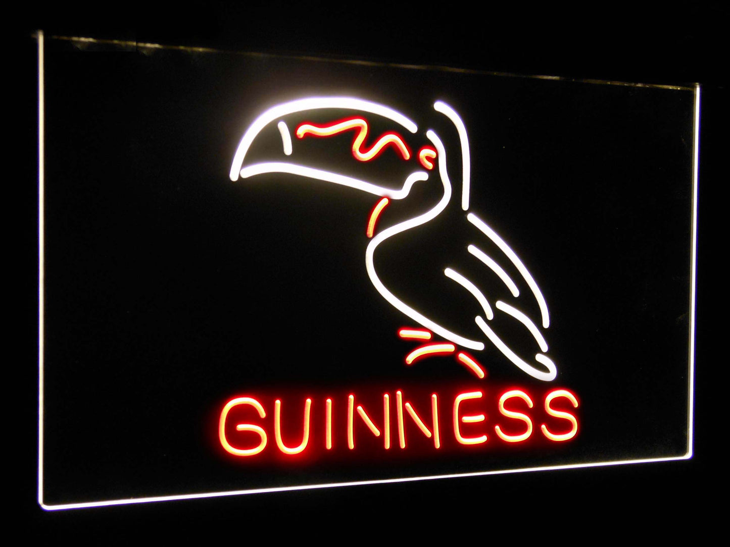 Guinness Toucan Stout Draught  Bar Decor Dual Color Led Neon Light Signs st6-a2120 by Woody Signs Co. - Handmade Crafted Unique Wooden Creative