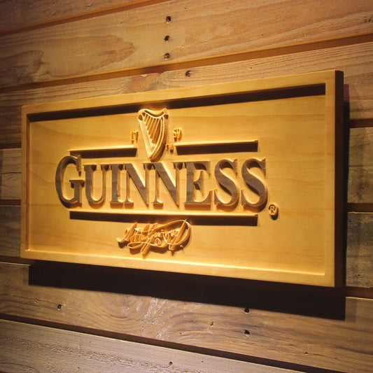 GUINNESS Ale  3D Wooden Signs by Woody Signs Co. - Handmade Crafted Unique Wooden Creative