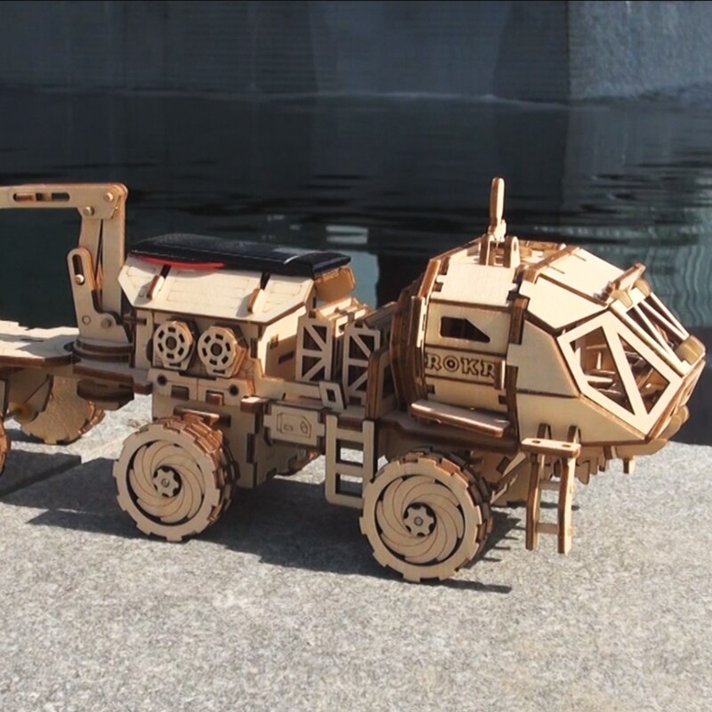 Creative DIY 3D Discovery Rover Moveable Solar Energy Powered   Gift for Child  LS504 (Discovery Rover) by Woody Signs Co. - Handmade Crafted Unique Wooden Creative