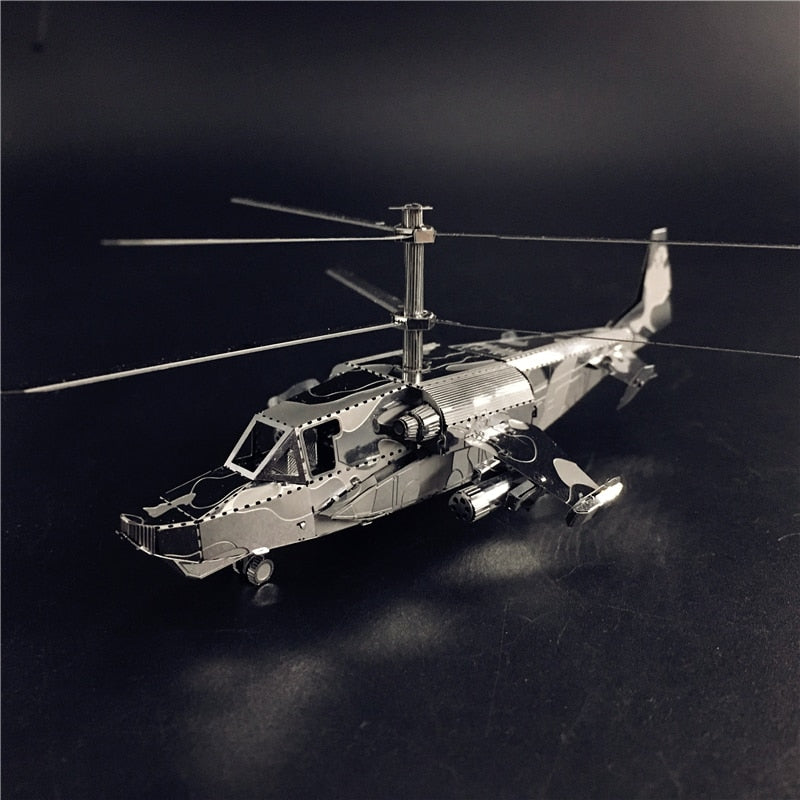 3D Metal model kit KA-50 Aircraft RAH-66 Stealth Helicopter  Model DIY 3D by Woody Signs Co. - Handmade Crafted Unique Wooden Creative