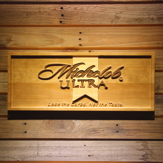 Michelob Ultra  3D Wooden Signs by Woody Signs Co. - Handmade Crafted Unique Wooden Creative