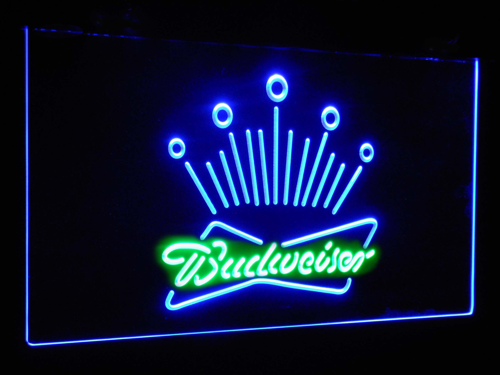 Budweiser Eagle  Club Bar Decoration Gift Dual Color Led Neon Light Signs st6-a2007 by Woody Signs Co. - Handmade Crafted Unique Wooden Creative