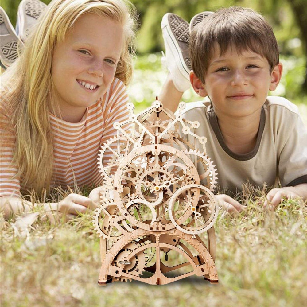 4 Kinds Creative DIY Laser Cutting 3D Mechanical Model Wooden Puzzle Game Assembly Toy Gift for Children Teens Adult LK by Woody Signs Co. - Handmade Crafted Unique Wooden Creative