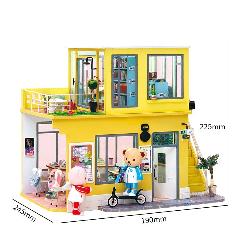 2019 New Arrival Luxury DIY House with Bear&Furniture Children Adult Miniature Wooden Doll House Model Kit Dollhouse TD by Woody Signs Co. - Handmade Crafted Unique Wooden Creative